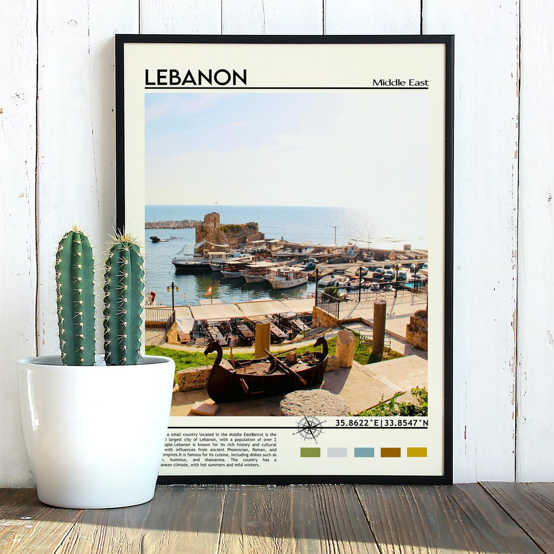 Lebanon Print Vintage Poster Lebanon Wall Art Lebanon Poster Lebanon Photo Lebanon Poster Print Lebanon Wall Decor Beirut Poster - Image 3