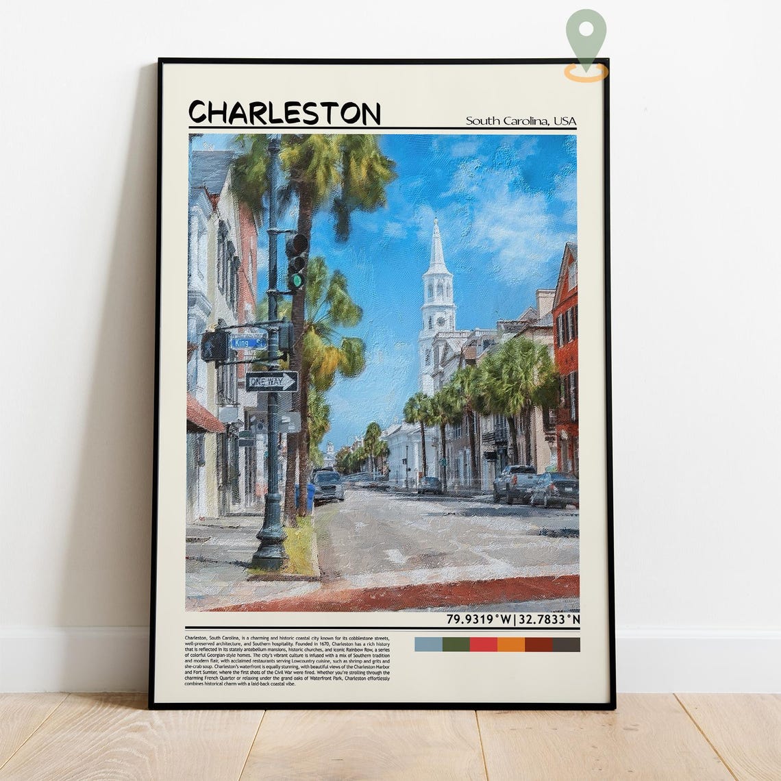 Charleston Print Charleston Wall Art Charleston Poster Charleston Photo Charleston Travel Poster Charleston City South Carolina - Image 4