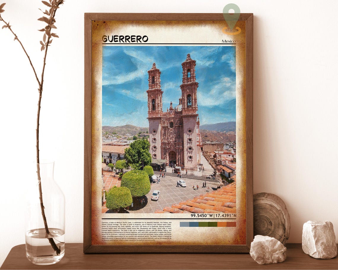 Guerrero Print Guerrero Wall Art Guerrero Poster Guerrero Photo Guerrero Poster Print Guerrero Mexico Guerrero Travel Poster - Image 6