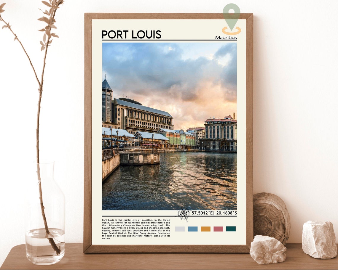 Port Louis Print Port Louis Art Port Louis Poster Port Louis Photo Port Louis Poster Print Port Louis Painting Mauritius Poster