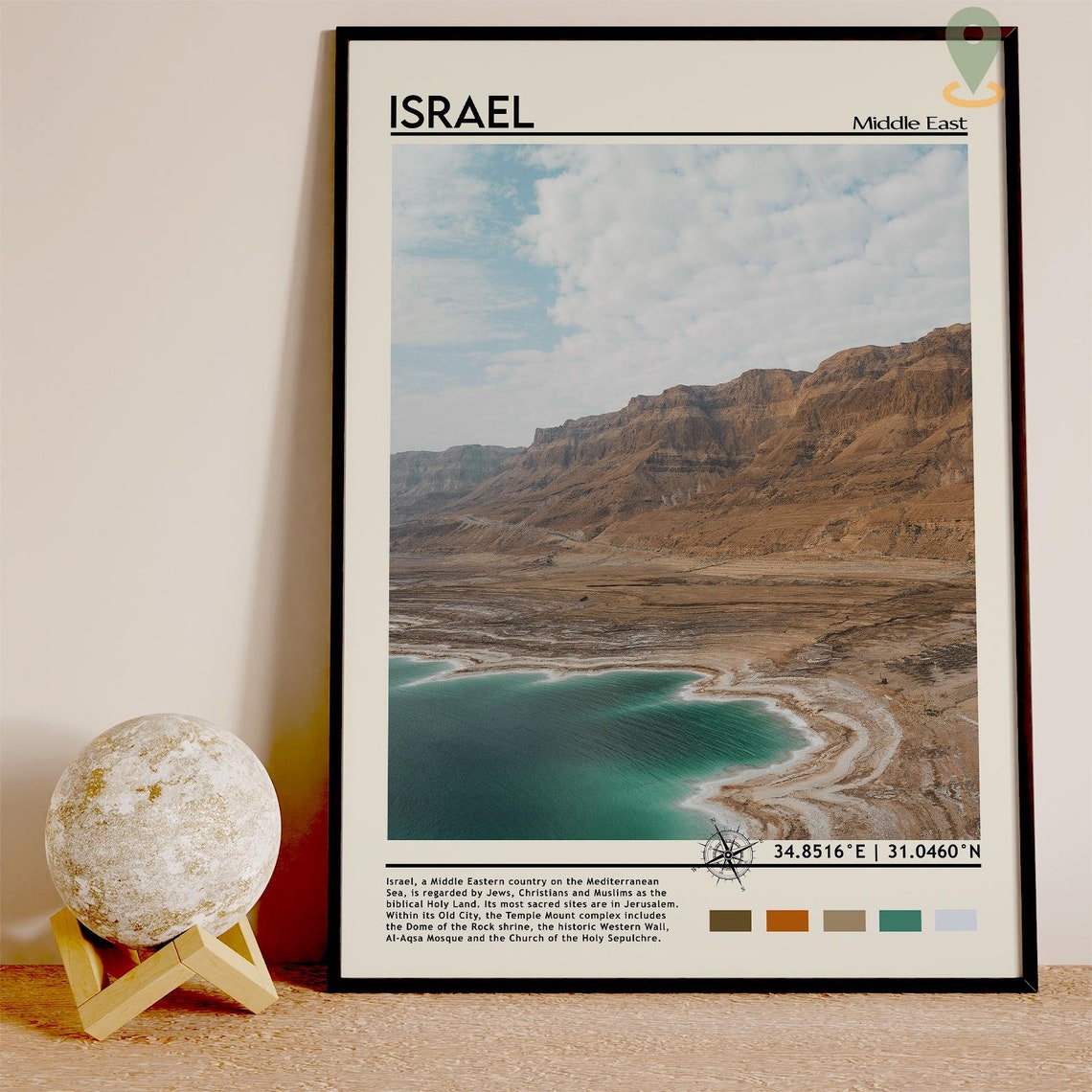 Israel Print Vintage Poster Israel Art Israel Poster Israel Photo Israel Poster Print Israel Wall Decor Jerusalem Poster Travel Gift - Image 3