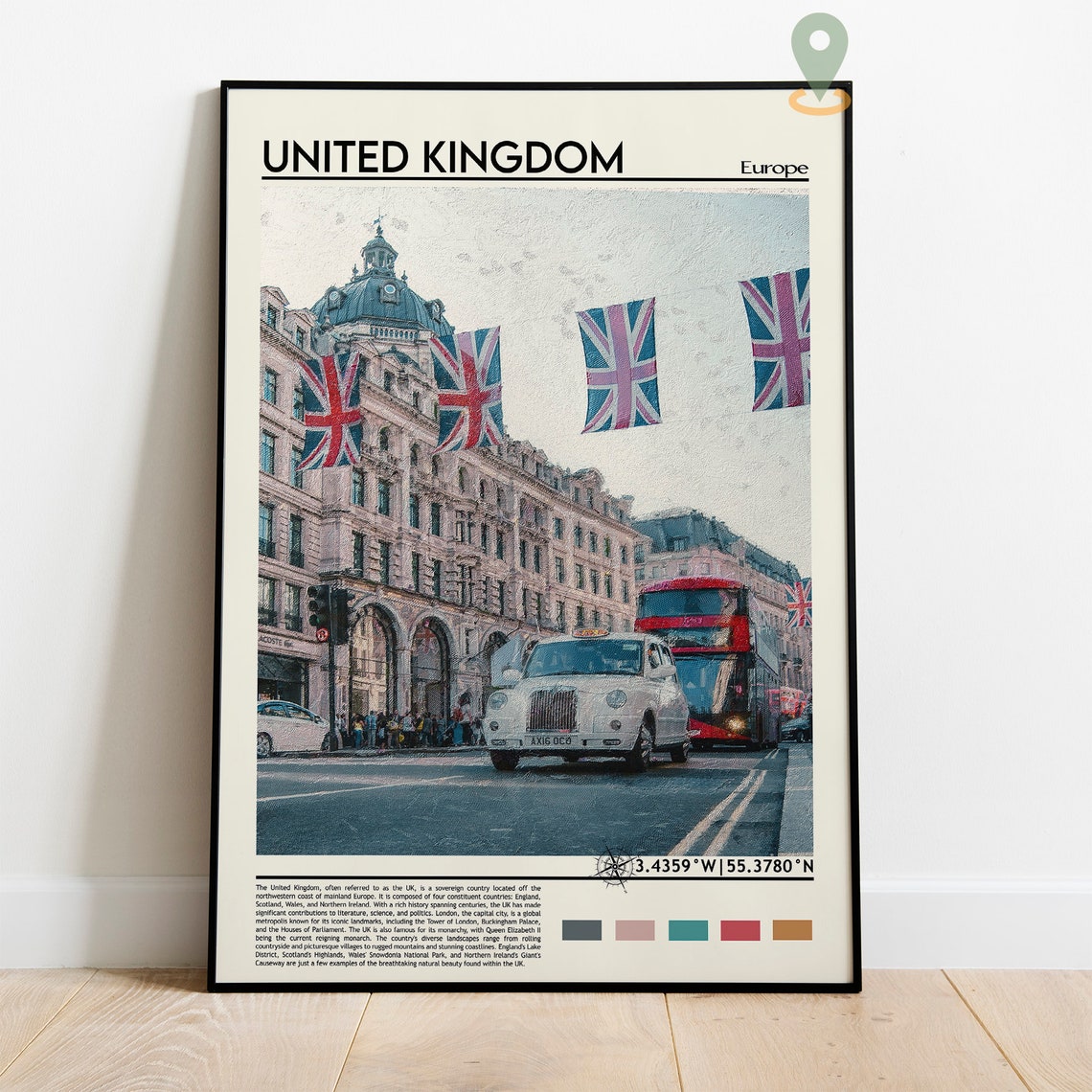 United Kingdom Print United Kingdom Poster United Kingdom Wall Art United Kingdom Travel United Kingdom Art Print London England Print - Image 5