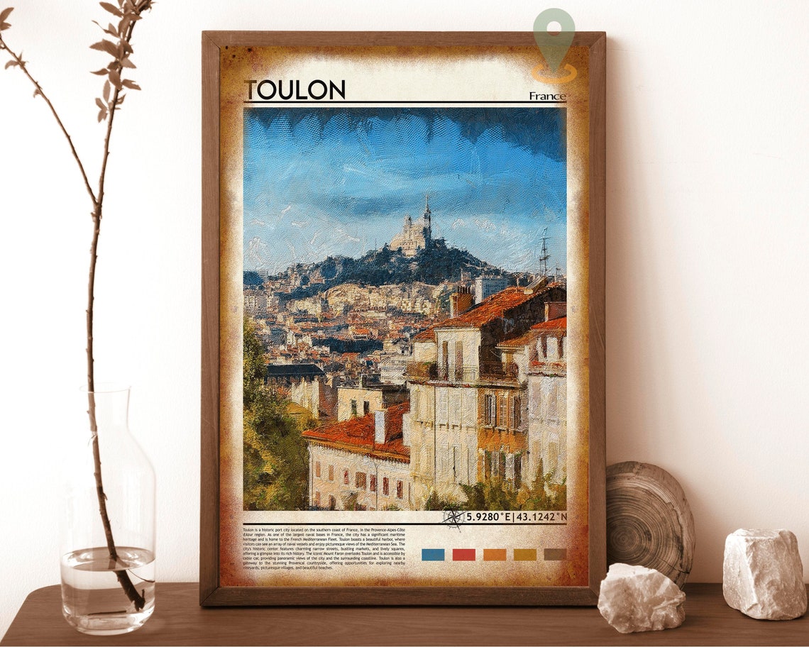 Toulon Print Toulon Poster Toulon Wall Art Toulon Travel Print Toulon Art Print Toulon Artwork Toulon Photo Toulon France Poster - Image 6
