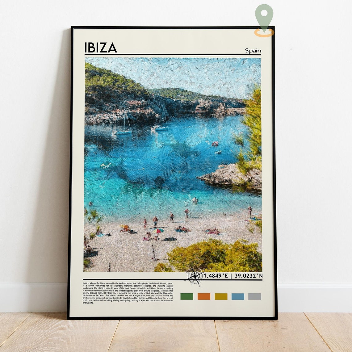 Ibiza Print Ibiza Poster Ibiza Wall Art Ibiza Travel Ibiza Art Print Ibiza Artwork Ibiza Photo Ibiza Painting Ibiza Spain Print - Image 5