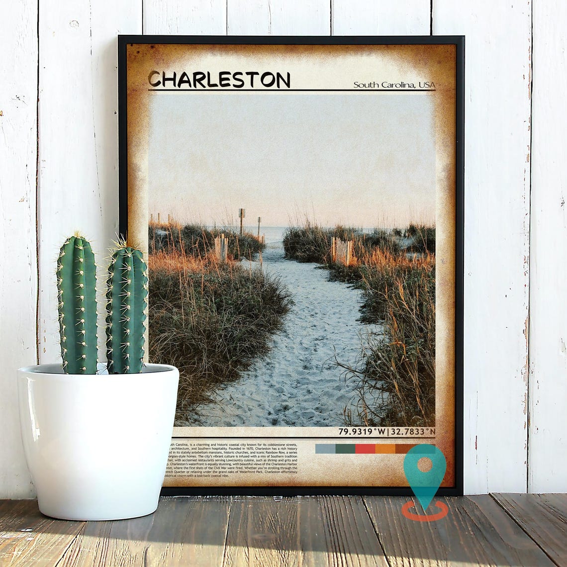 Charleston Print Charleston Wall Art Charleston Poster Charleston Photo Charleston Travel Poster Charleston City South Carolina - Image 2