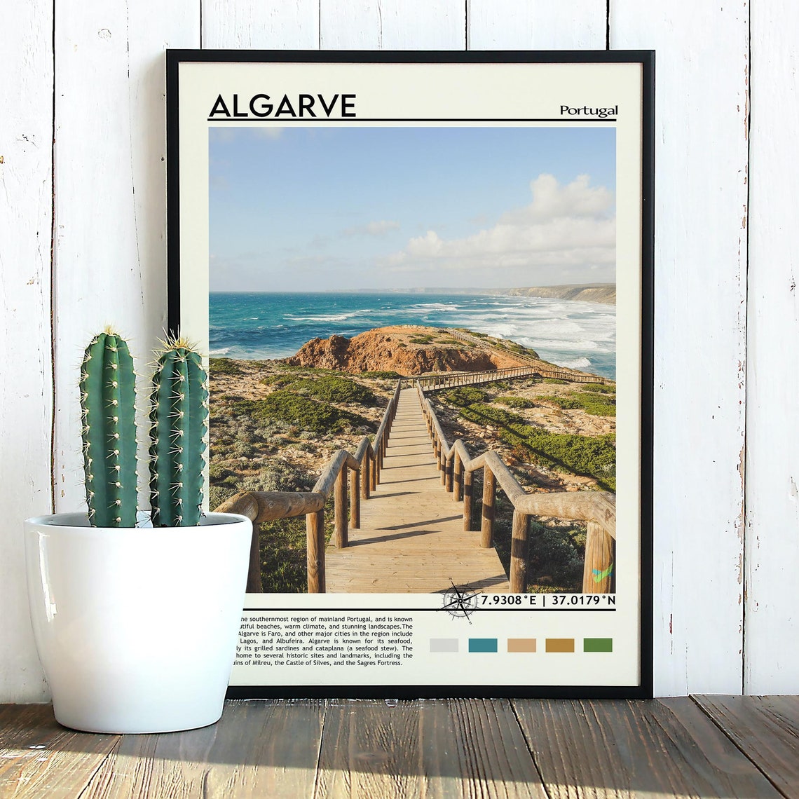Algarve Print Algarve Art Algarve Poster Algarve Photo Algarve Poster Print Algarve Painting Portugal Poster Algarve Artwork - Image 3