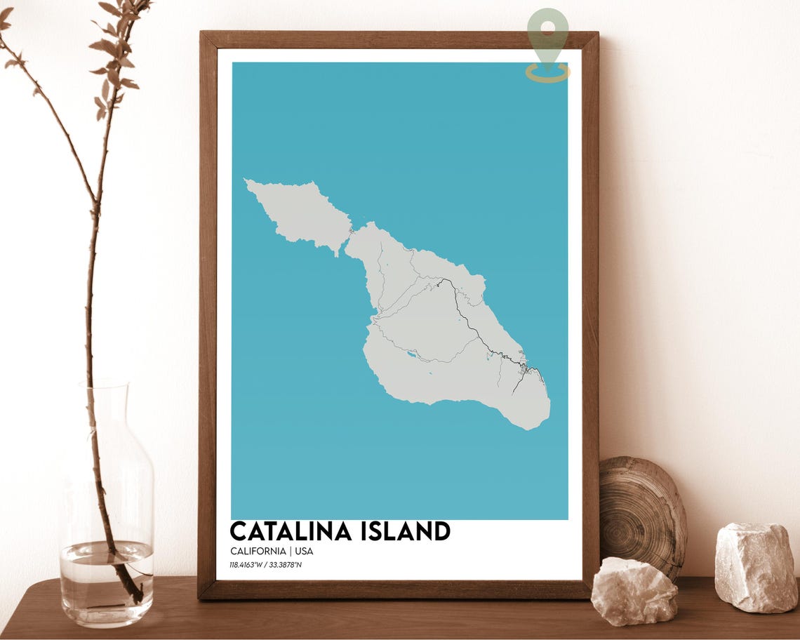 Catalina Island Print Catalina Island Wall Art Catalina Island Poster Catalina Island Photo Catalina Island California Avalon Poster - Image 4