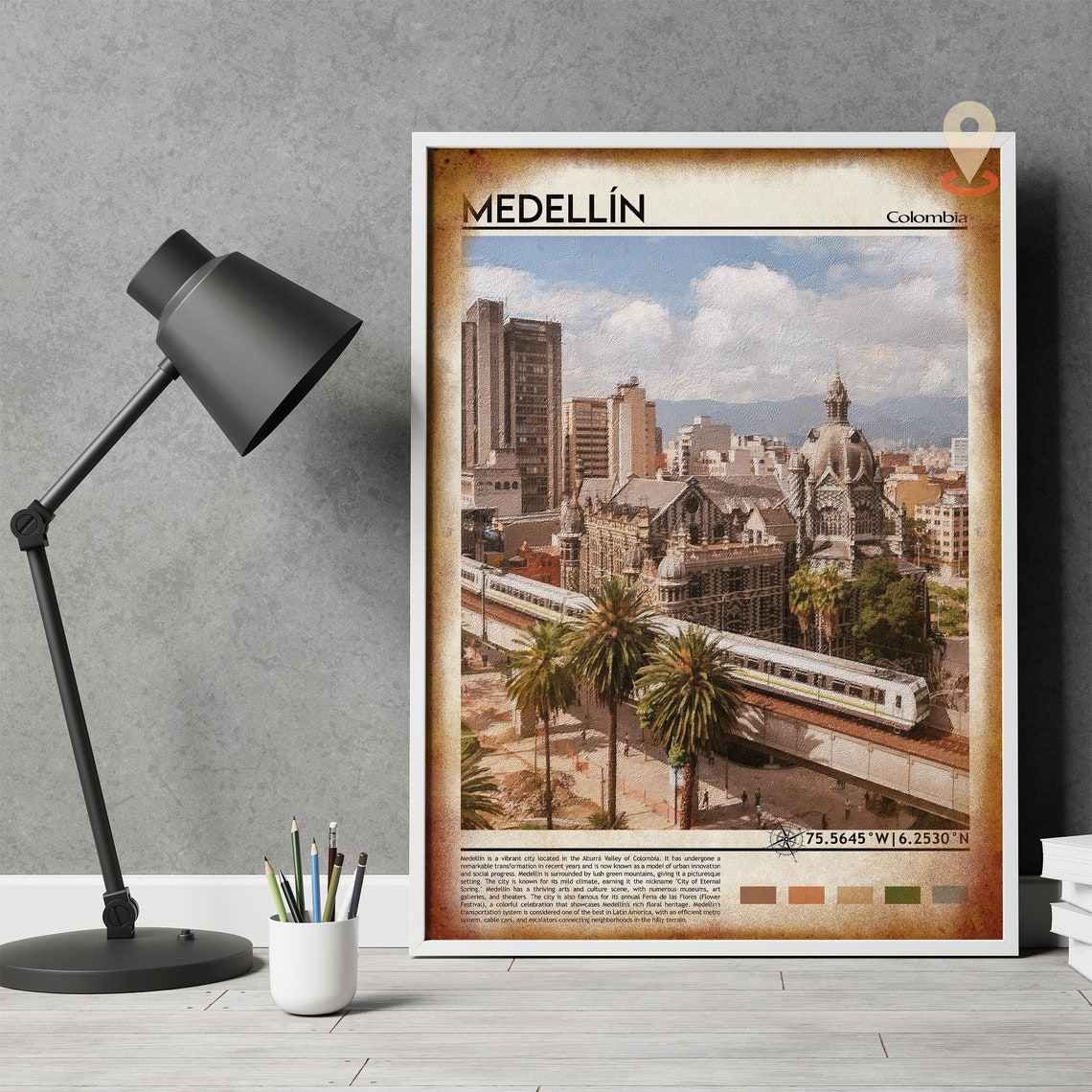 Medelln Print Medelln Poster Medelln Wall Art Medelln Travel Medelln Art Print Medelln Artwork Medelln Photo Colombia Print - Image 4