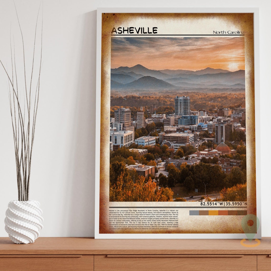 Asheville Print Asheville Wall Art Asheville Poster Asheville Photo Asheville Poster Print Asheville City Art Asheville North Carolina - Image 3