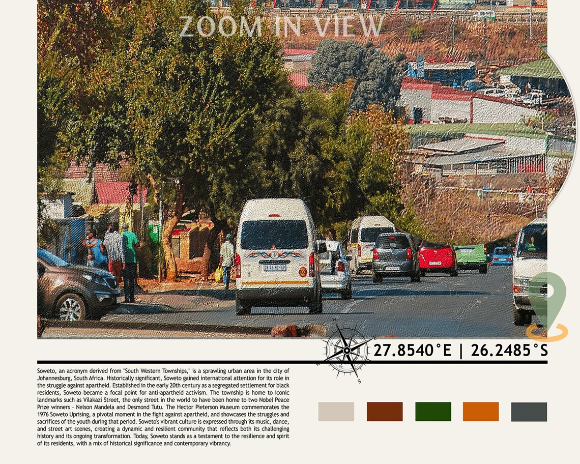Soweto South Africa Orlando Towers Street Life Culture Poster - Image 2