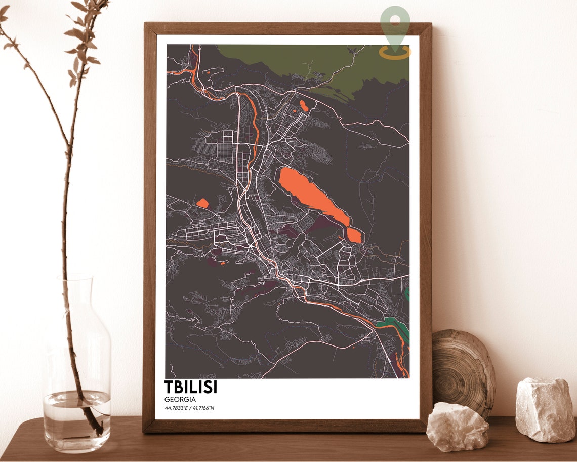 Tbilisi Map Tbilisi Map Print Tbilisi City Map Tbilisi Wall Art Tbilisi Travel Poster Tbilisi Poster Tbilisi Photo Tbilisi Georgia - Image 5