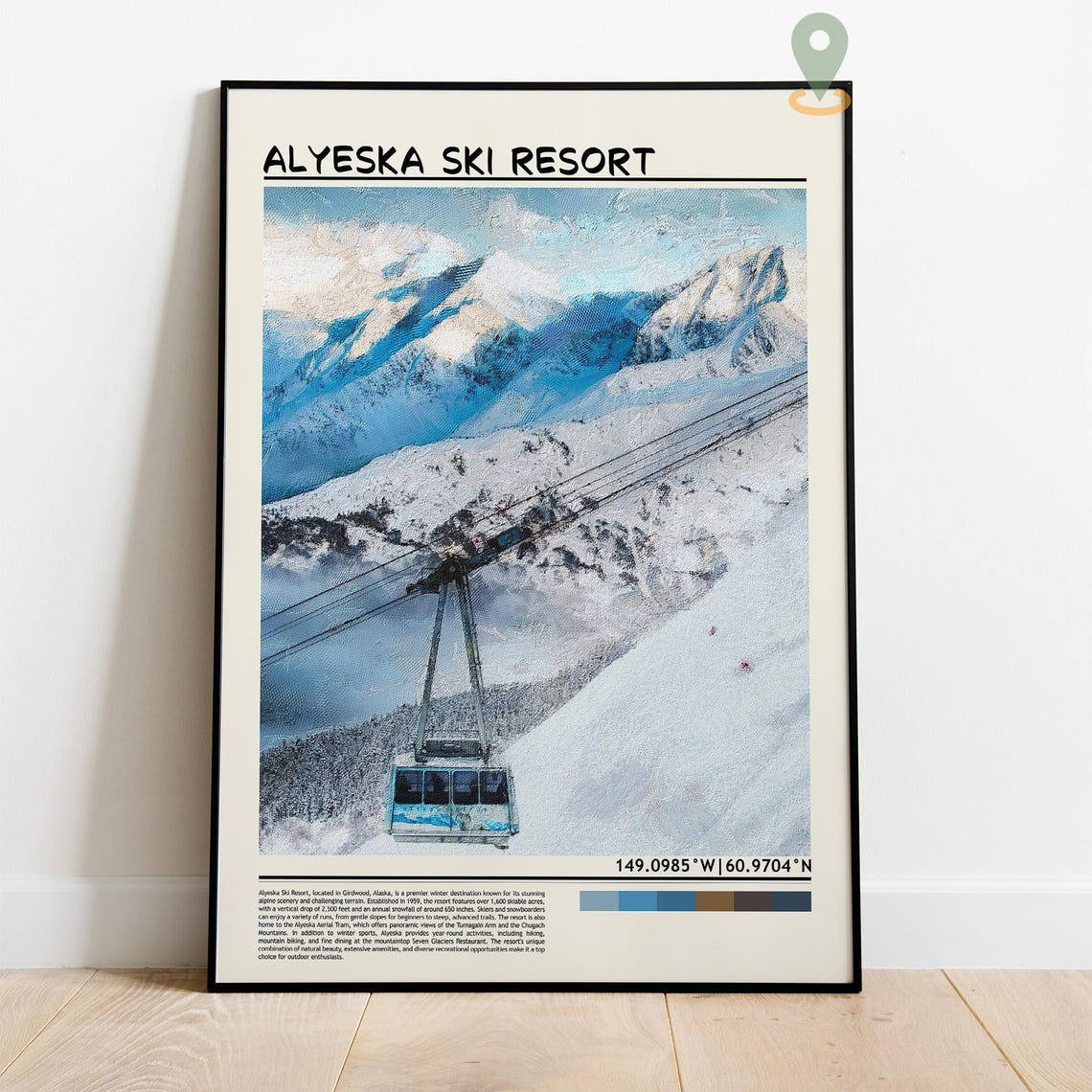 Alyeska Resort Print Alyeska Resort Wall Art Alyeska Resort Poster Alyeska Resort Photo Alyeska Resort Poster Print Alyeska Ski Resort - Image 4