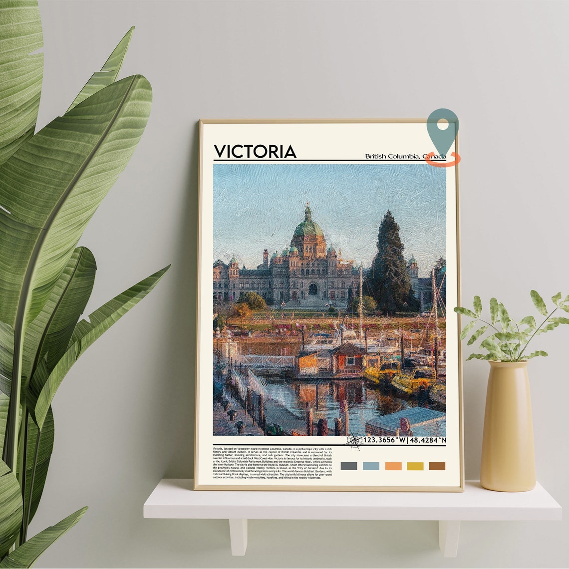 Victoria Print Victoria Poster Victoria Wall Art Victoria Travel Victoria Art Print Victoria Artwork Victoria Photo British Colombia - Image 3