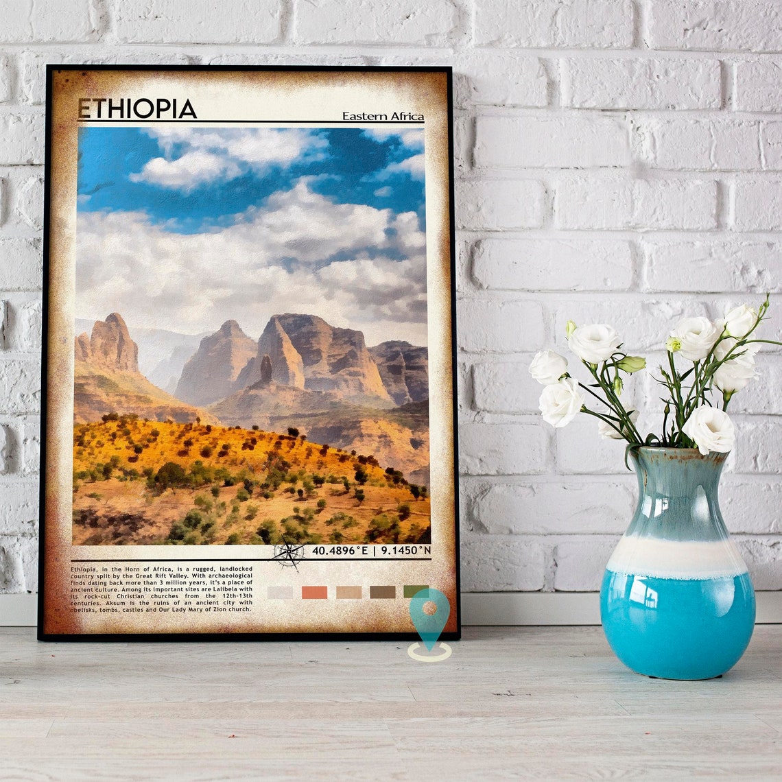Ethiopia Print Ethiopia Art Ethiopia Poster Ethiopia Photo Ethiopia Poster Print Ethiopia Painting Addis Ababa Poster Ethiopia Art - Image 3