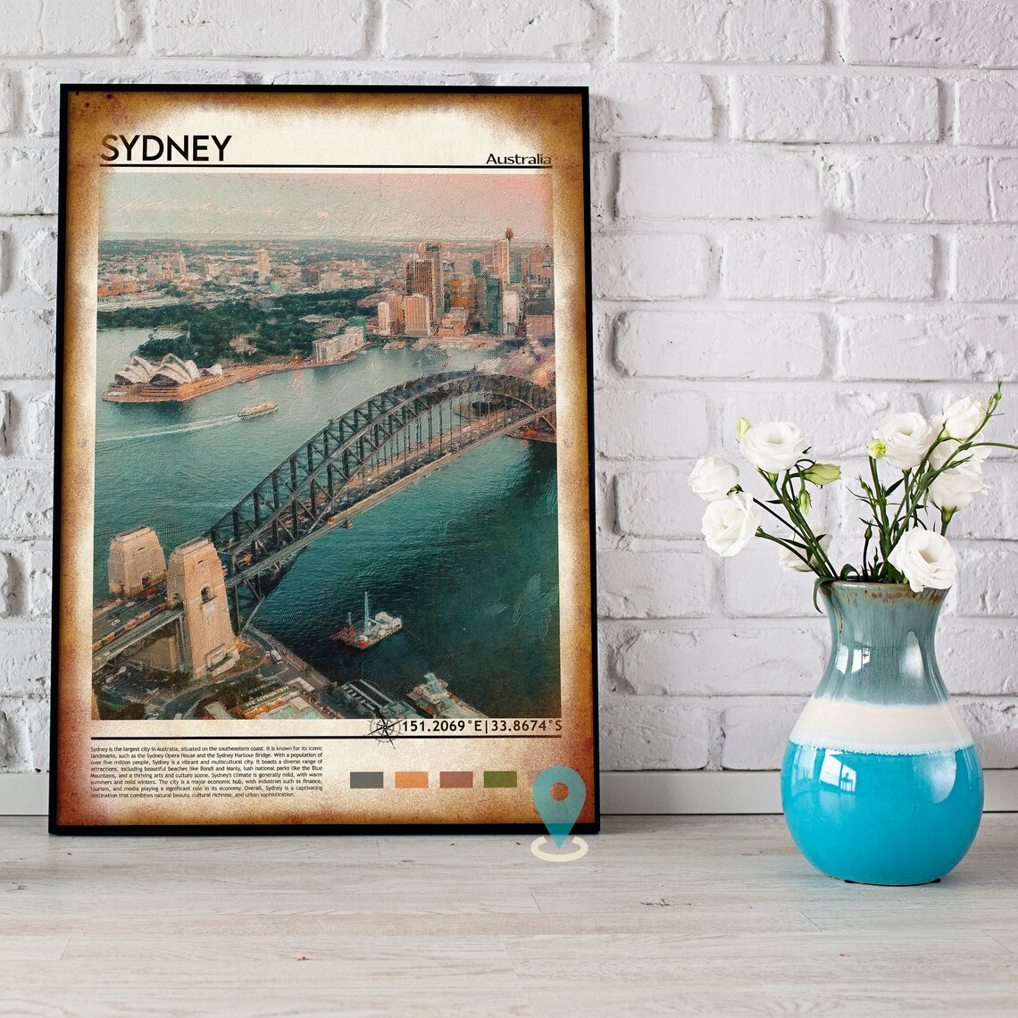 Sydney Print Sydney Poster Sydney Wall Art Sydney Travel Sydney Art Print Sydney Artwork Sydney Photo Sydney Australia Print - Image 2