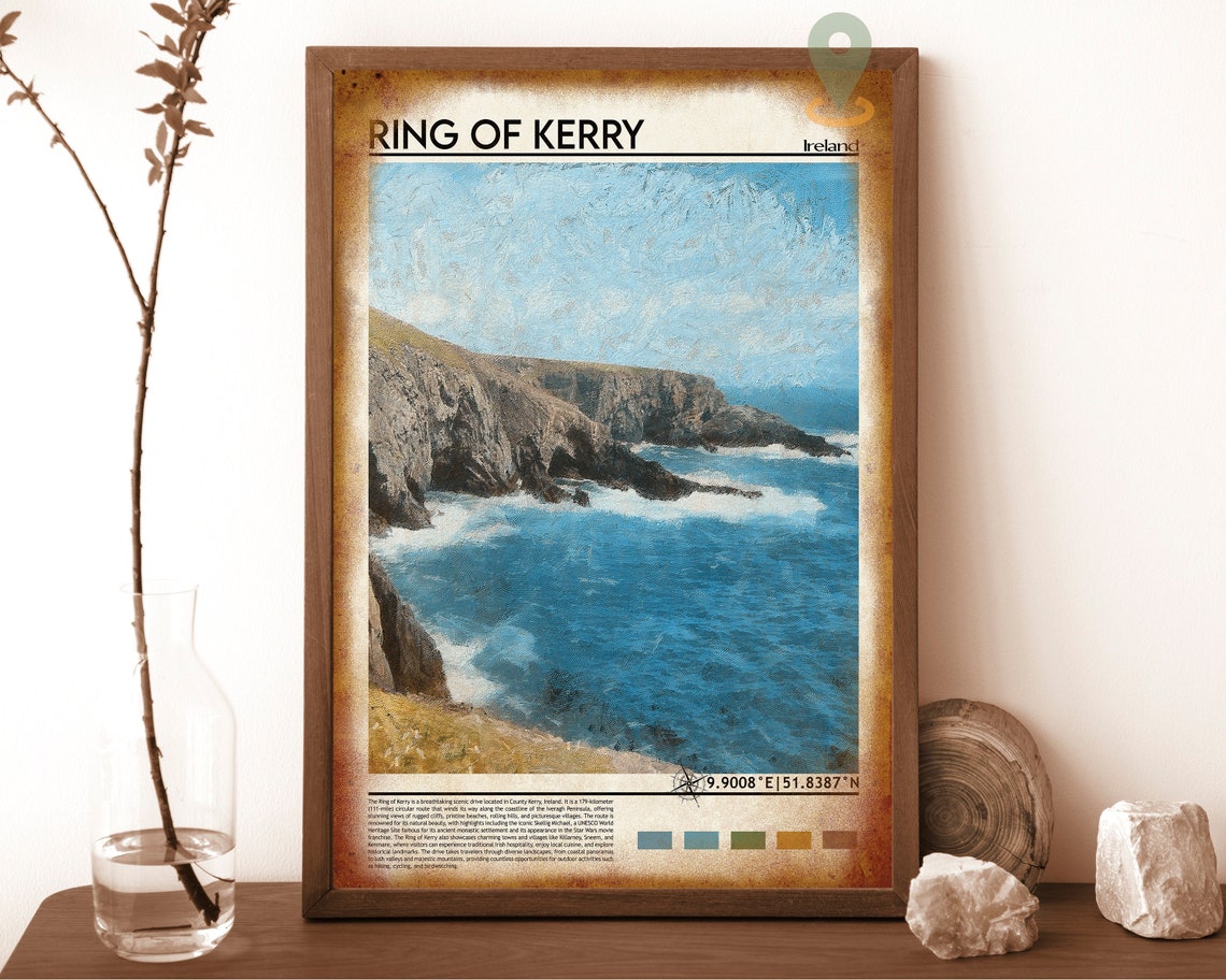 Ring Of Kerry Print Ring Of Kerry Poster Ring Of Kerry Wall Art Ring Of Kerry Travel Print Ring Of Kerry Art Print Ring Of Kerry Art - Image 6