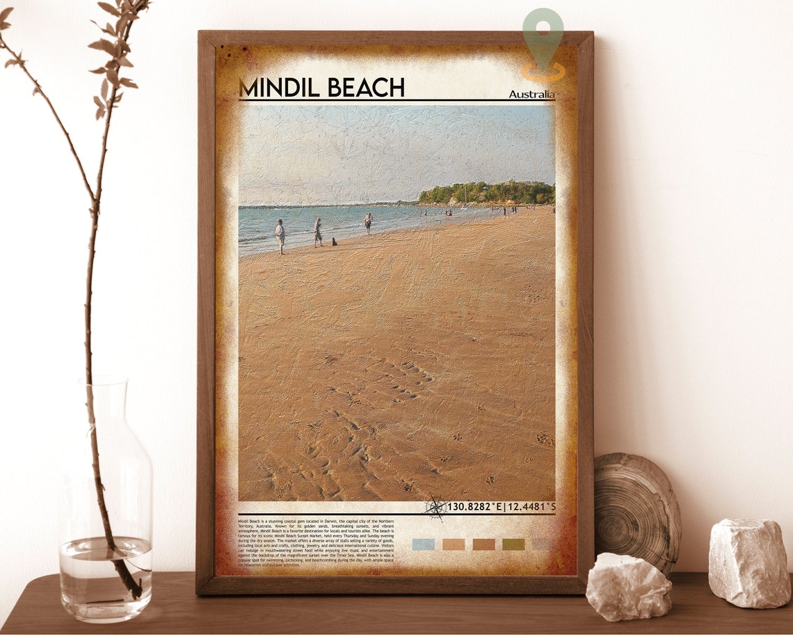 Mindil Beach Australia Golden Sand Sunset Shore Travel Poster - Image 6