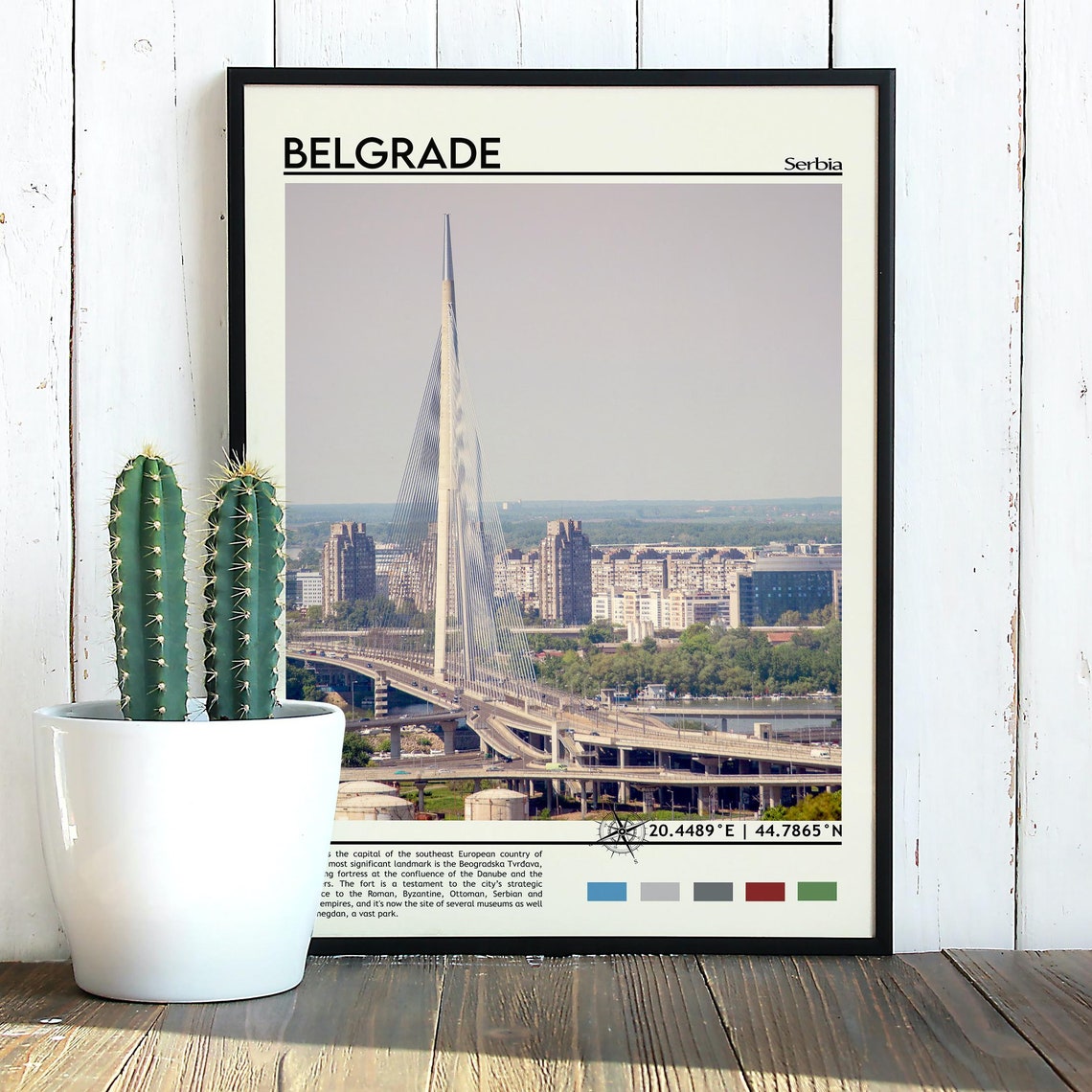 Belgrade Print Belgrade Poster Belgrade Wall Art Belgrade Travel Belgrade City Art Print Belgrade City Artwork Belgrade Serbia Print - Image 5