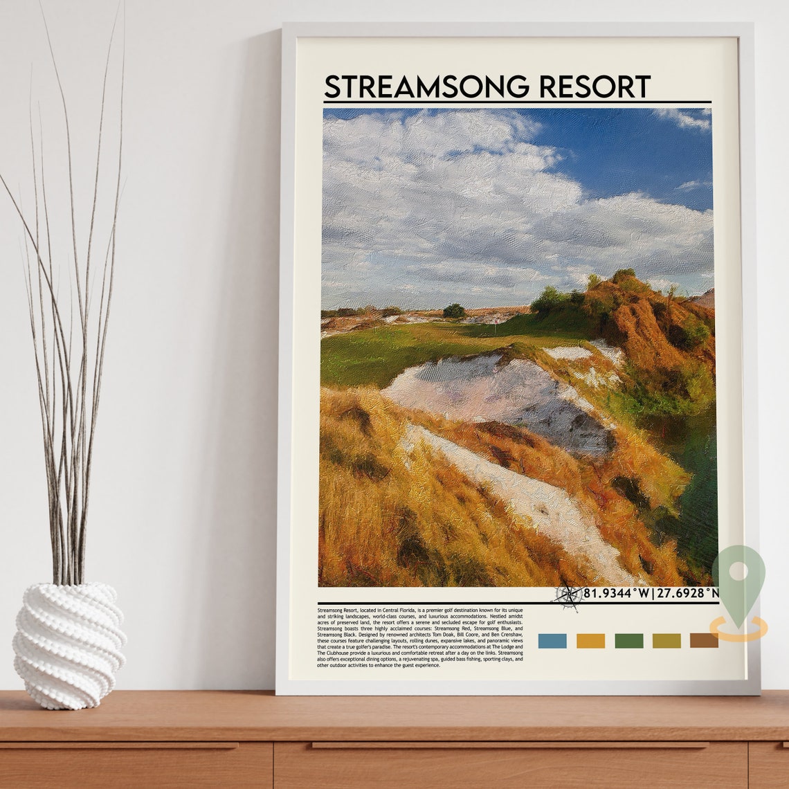 Streamsong Resort Print Streamsong Resort Poster Streamsong Resort Wall Art Streamsong Resort Travel Streamsong Resort Art Print - Image 2