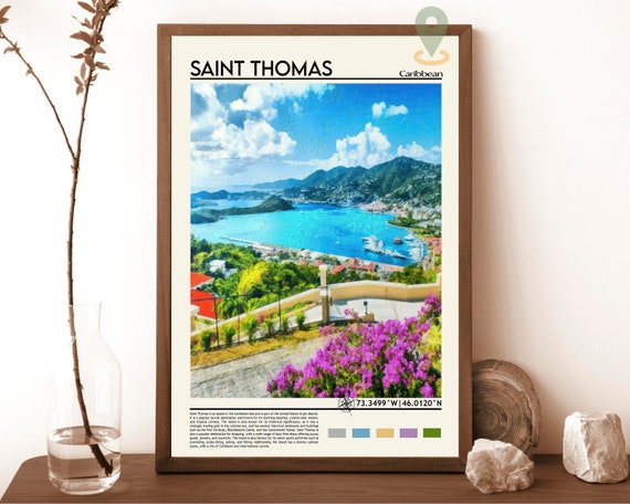 Saint Thomas Art Print Saint Thomas Poster Saint Thomas Photo Saint Thomas Wall Art United States Virgin Islands Caribbean Poster