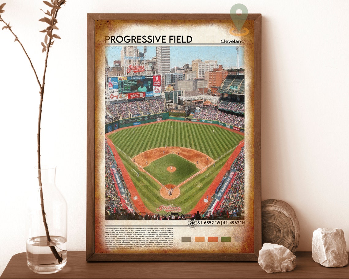 Progressive Field Cleveland Baseball Stadium Game Day Poster - Image 6