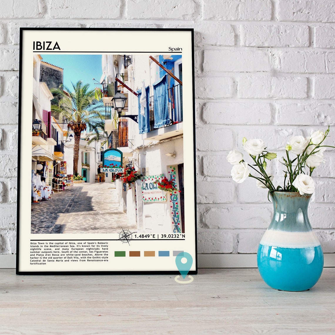 Ibiza Print Ibiza Poster Ibiza Wall Art Ibiza Travel Ibiza Art Print Ibiza Artwork Ibiza Photo Ibiza Painting Ibiza Spain Print - Image 5