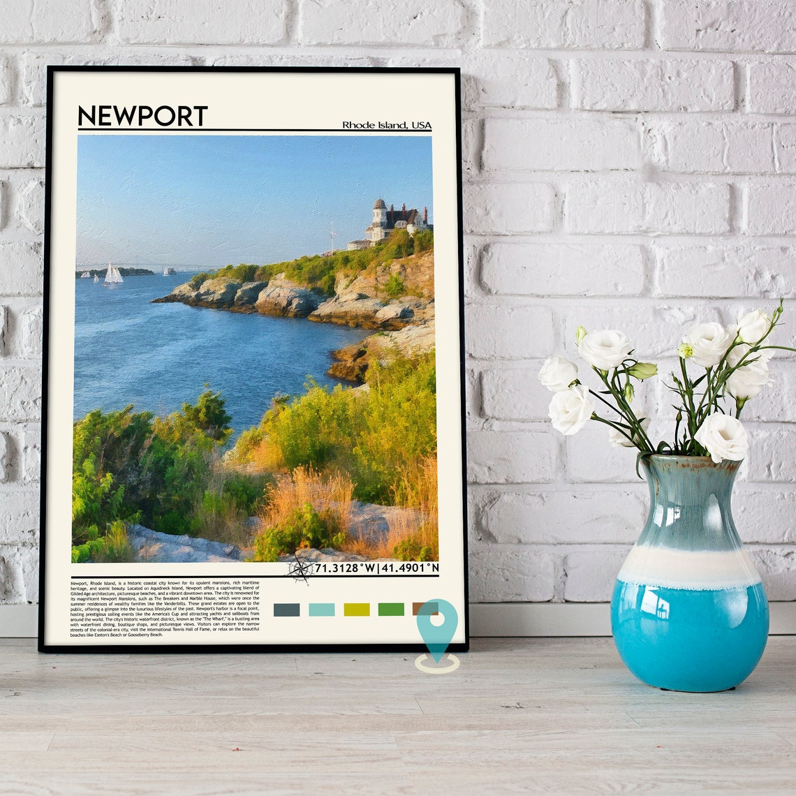 Newport Print Newport Poster Newport Wall Art Newport Travel Newport Art Print Newport Artwork Newport Photo Newport Rhode Island - Image 4