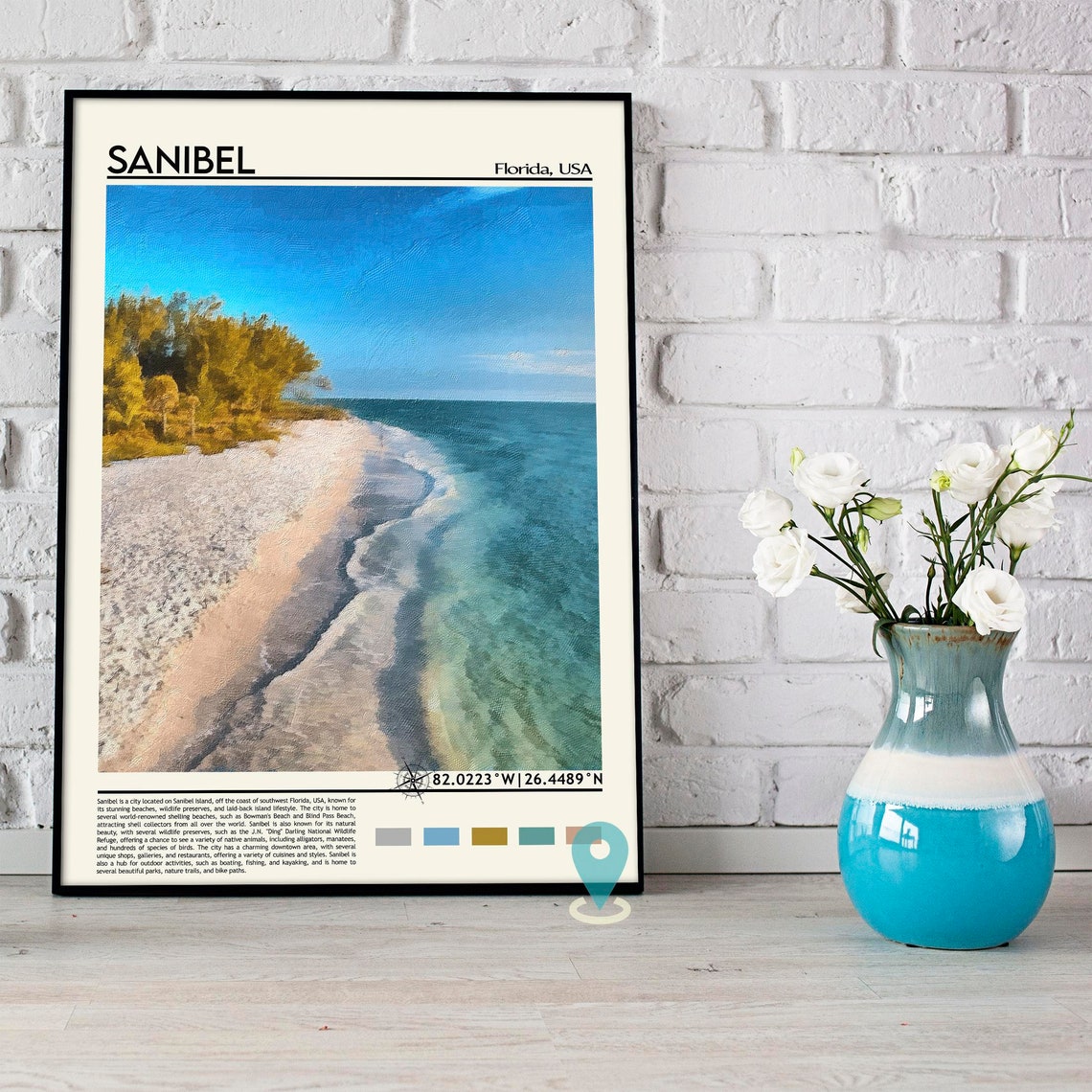 Sanibel Print Sanibel Poster Sanibel Wall Art Sanibel Travel Sanibel Art Print Sanibel Artwork Sanibel Photo Sanibel Florida Print - Image 5
