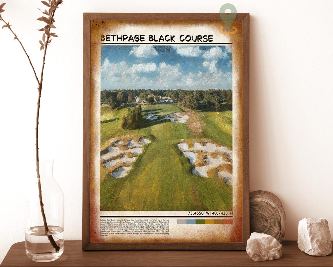 Bethpage Black Course Long Island New York Championship Poster - Image 6