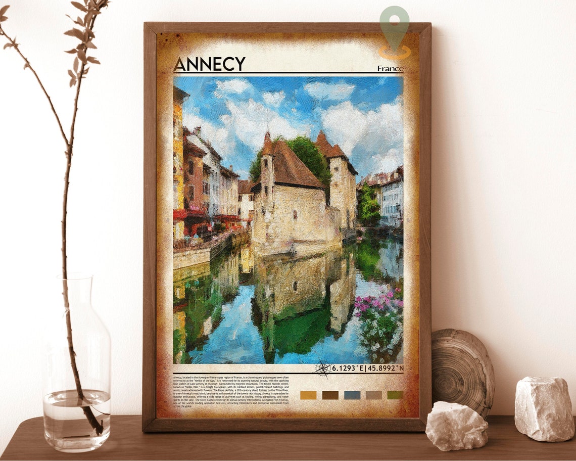 Annecy Print Annecy Poster Annecy Wall Art France Photo France Poster France Print France Wall Art Annecy France Annecy Poster Art - Image 6