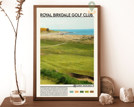 Royal Birkdale Golf Club Southport Coastal Links Fairway Poster