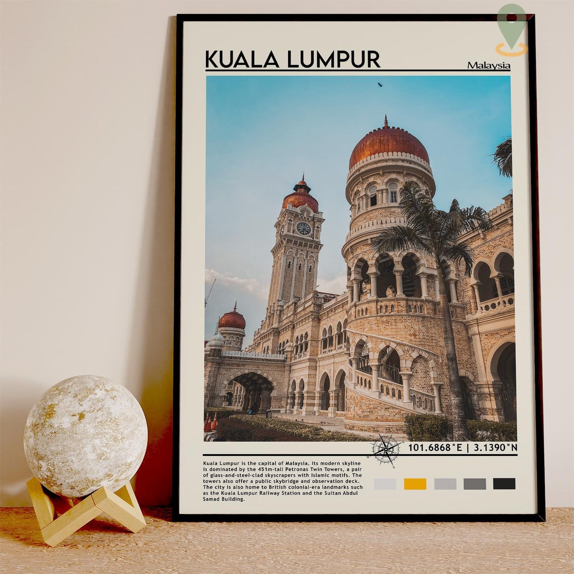 Kuala Lumpur Malaysia Sultan Abdul Samad Building Landmark Print - Image 5