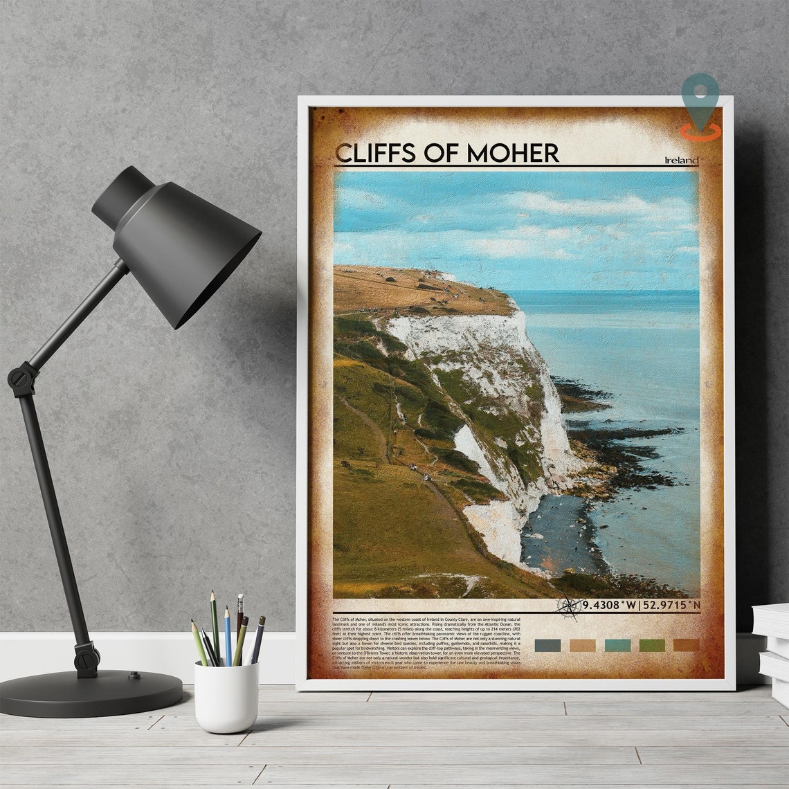 Cliffs of Moher Ireland Dramatic Sea Cliffs Coastal Scenery Print - Image 4