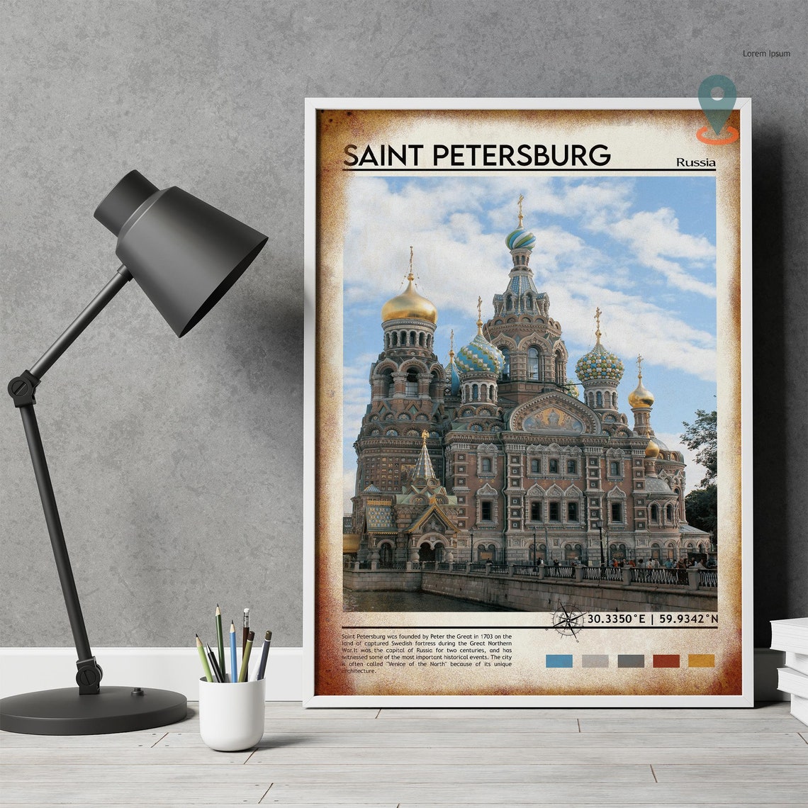 Saint Petersburg Print Saint Petersburg Poster Saint Petersburg Wall Art Saint Petersburg Travel Saint Petersburg Russia Print Moscow - Image 4