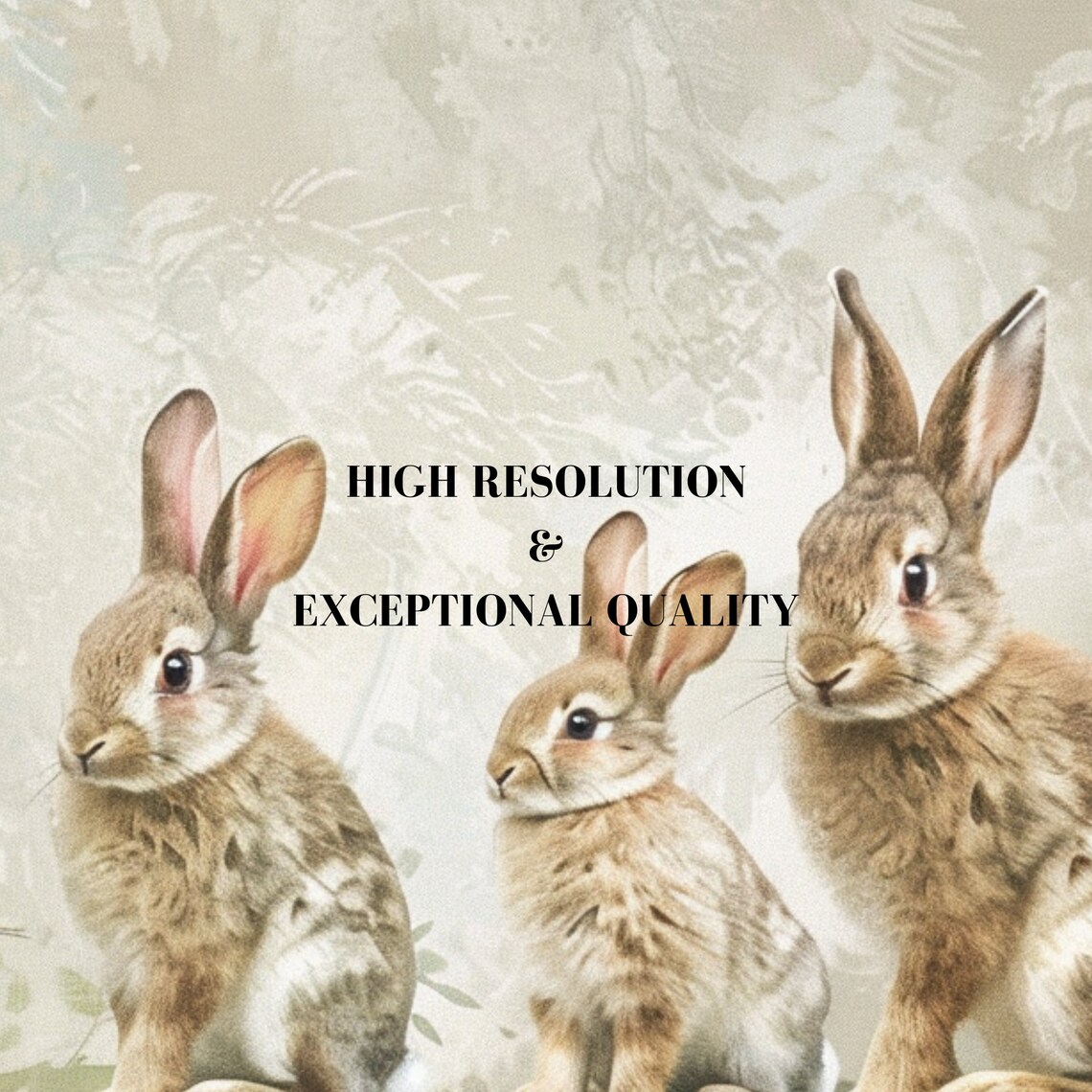 Charming Bunnies Vintage Farmhouse Easter Art Print - Image 7