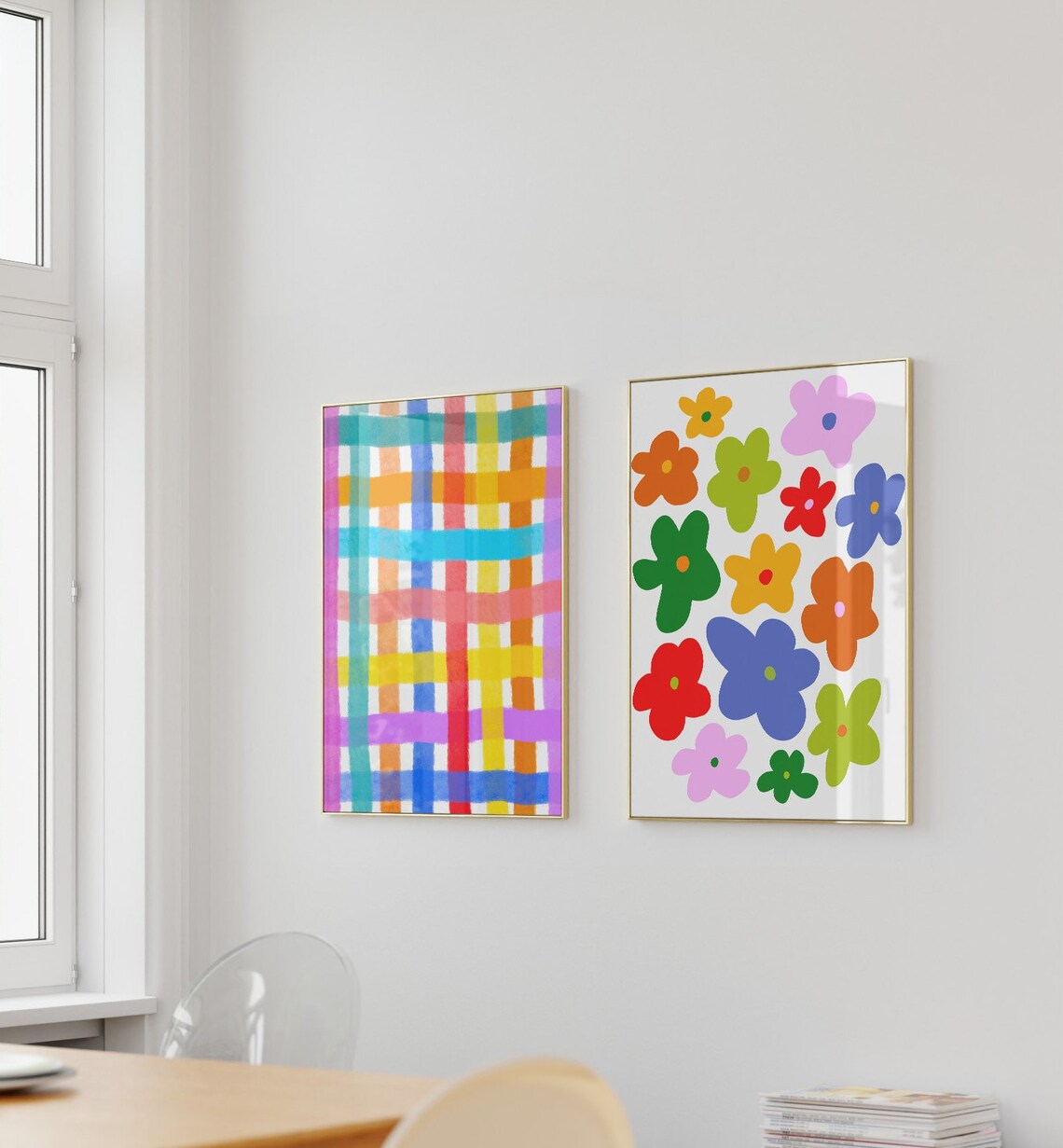 Modern Eclectic Maximalist Wall Art Print