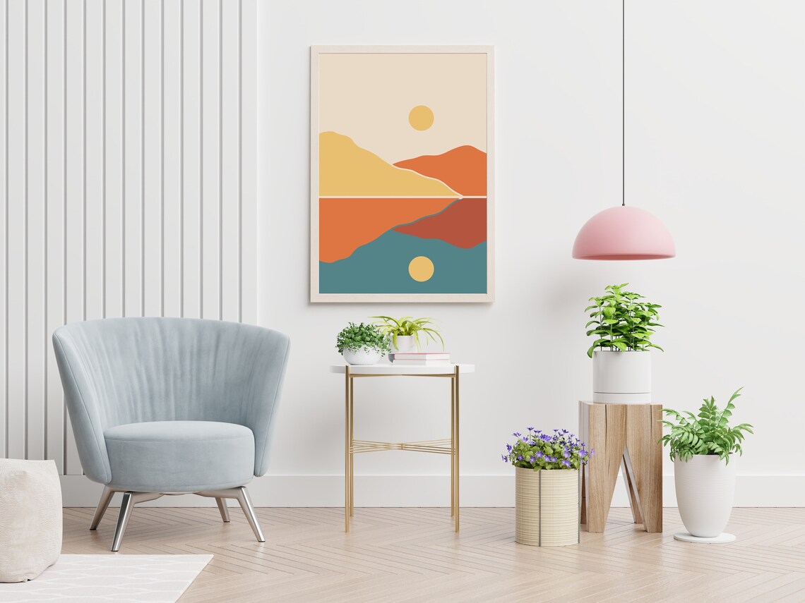 Boho Reflection Art Print, Bohemian Home Decor - Image 3