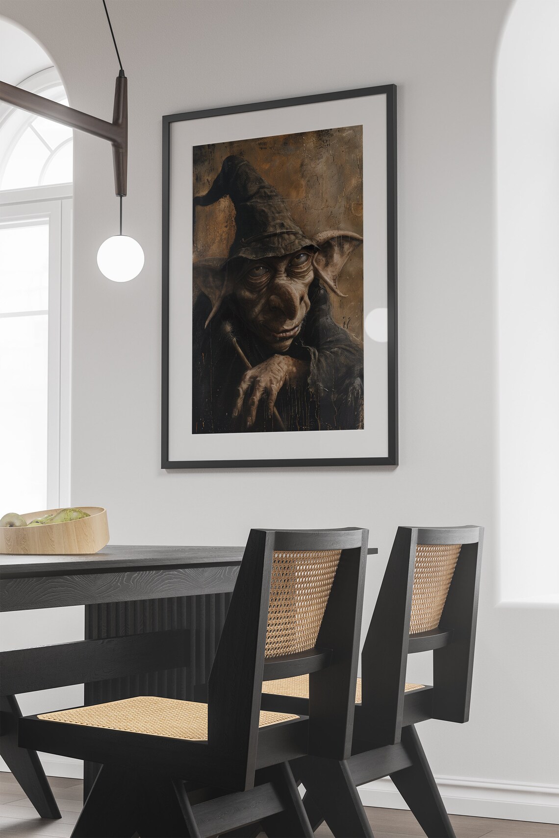 Whimsy House Elf Vintage Gothic Fantasy Art Print - Image 3