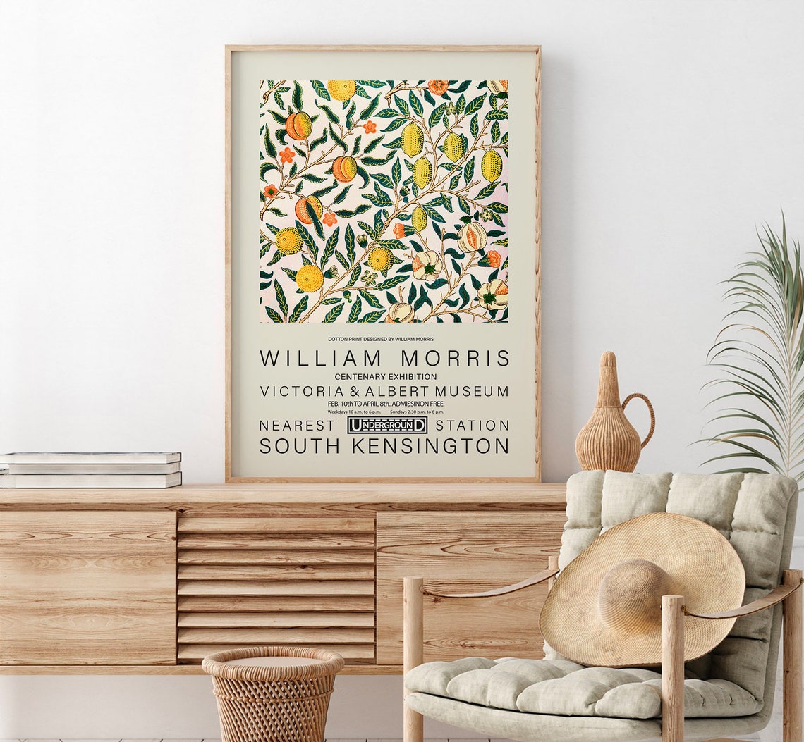 William Morris Centenary Exhibition Victoria Albert Museum Poster