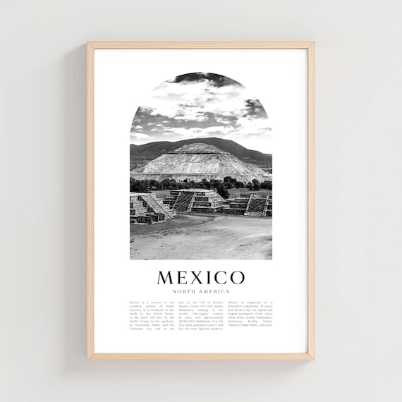 Mexico Travel Poster Print Wall Art North America City Gift Decor Na192m