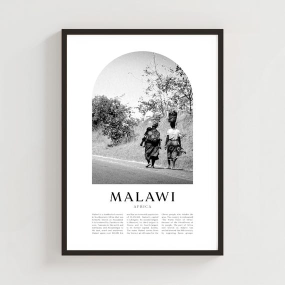 Malawi Travel Poster Print Wall Art Africa City Gift Decor Af67m