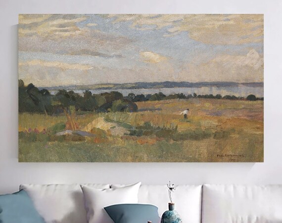 Landenberger Autumn Mood at the Untersee Golden Meadow Lake Poster