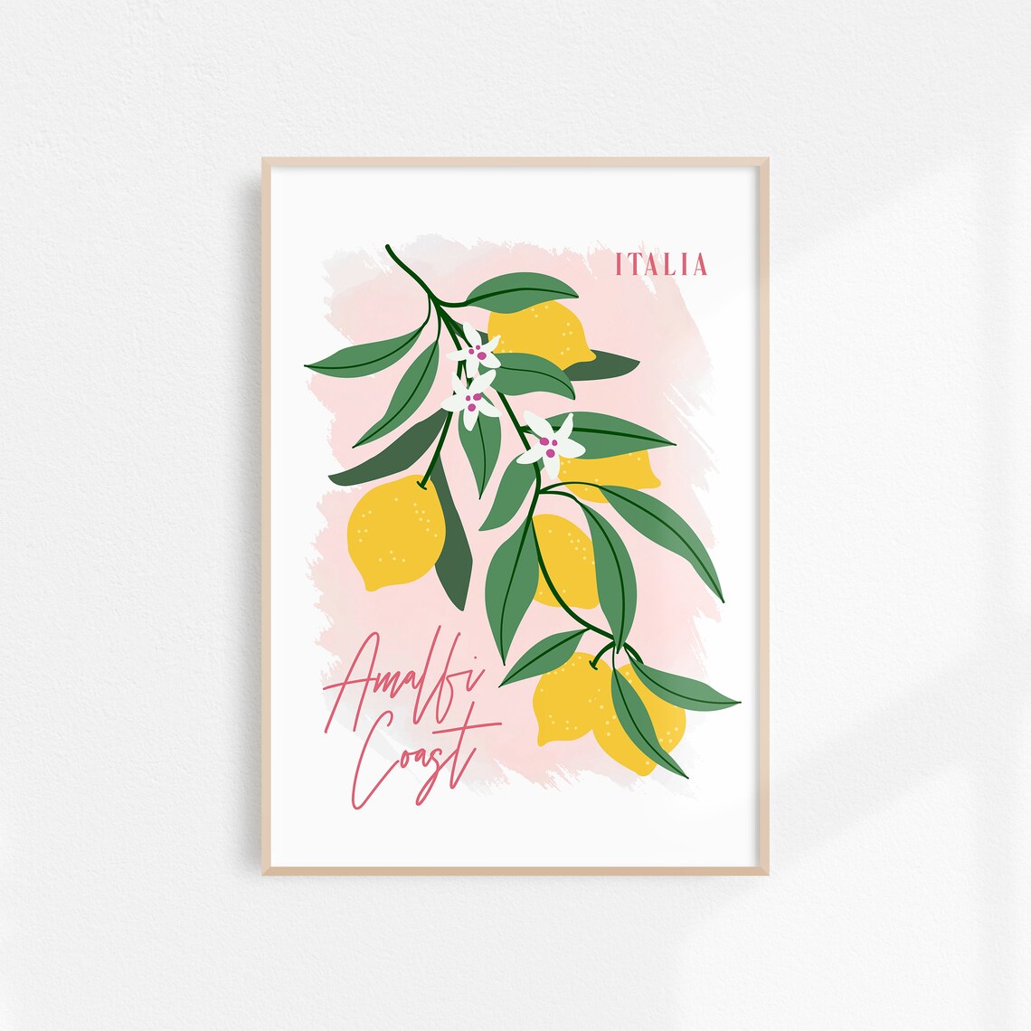 Amalfi Coast Lemons, Italy Kitchen Art Print