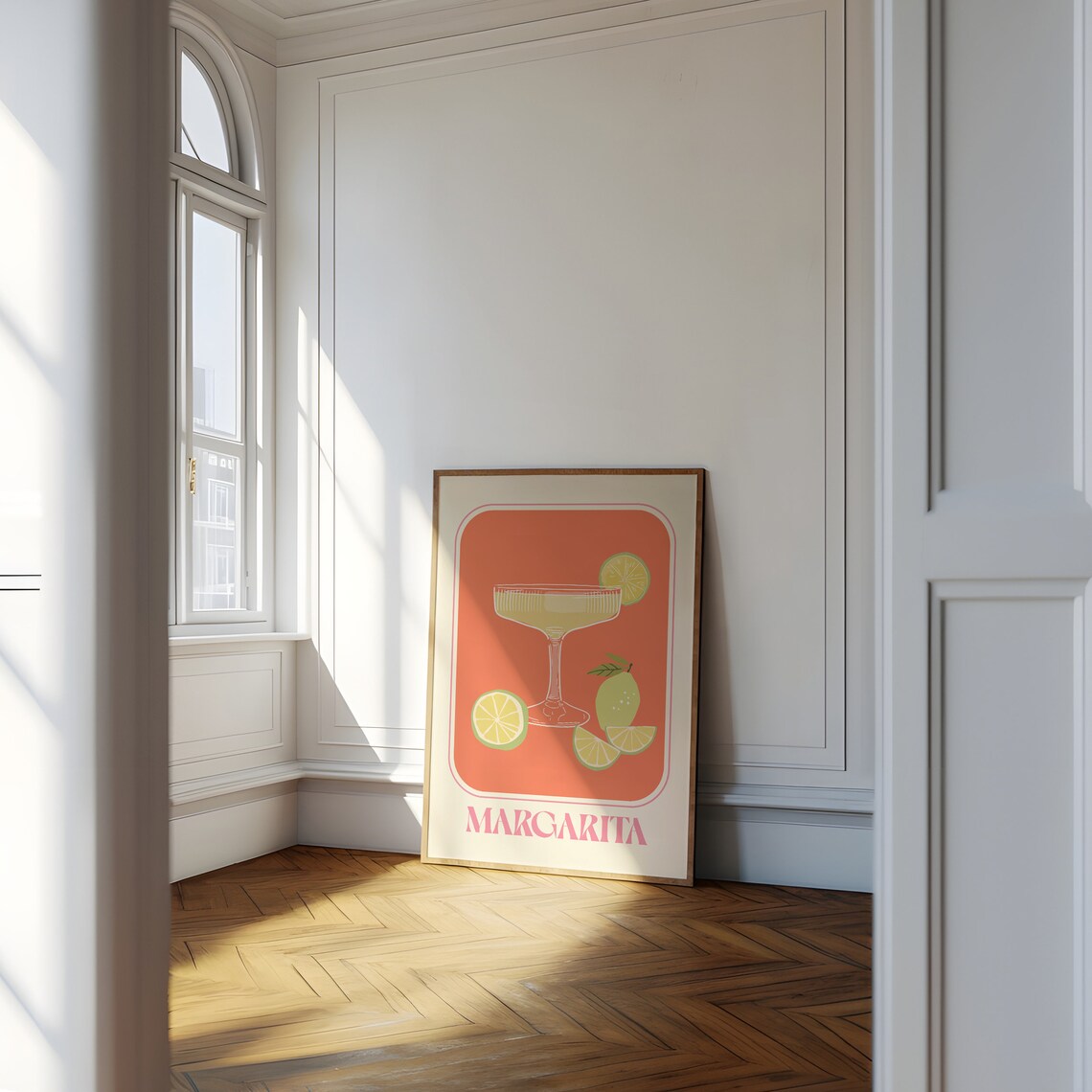 Margarita Retro Cocktail Art Print, Kitchen Decor - Image 3