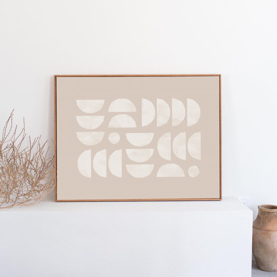 Semicircle Art Print, Mid Century Modern Boho - Image 3