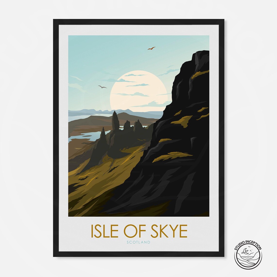 Isle Of Skye, The Old Man Of Storr Travel Poster