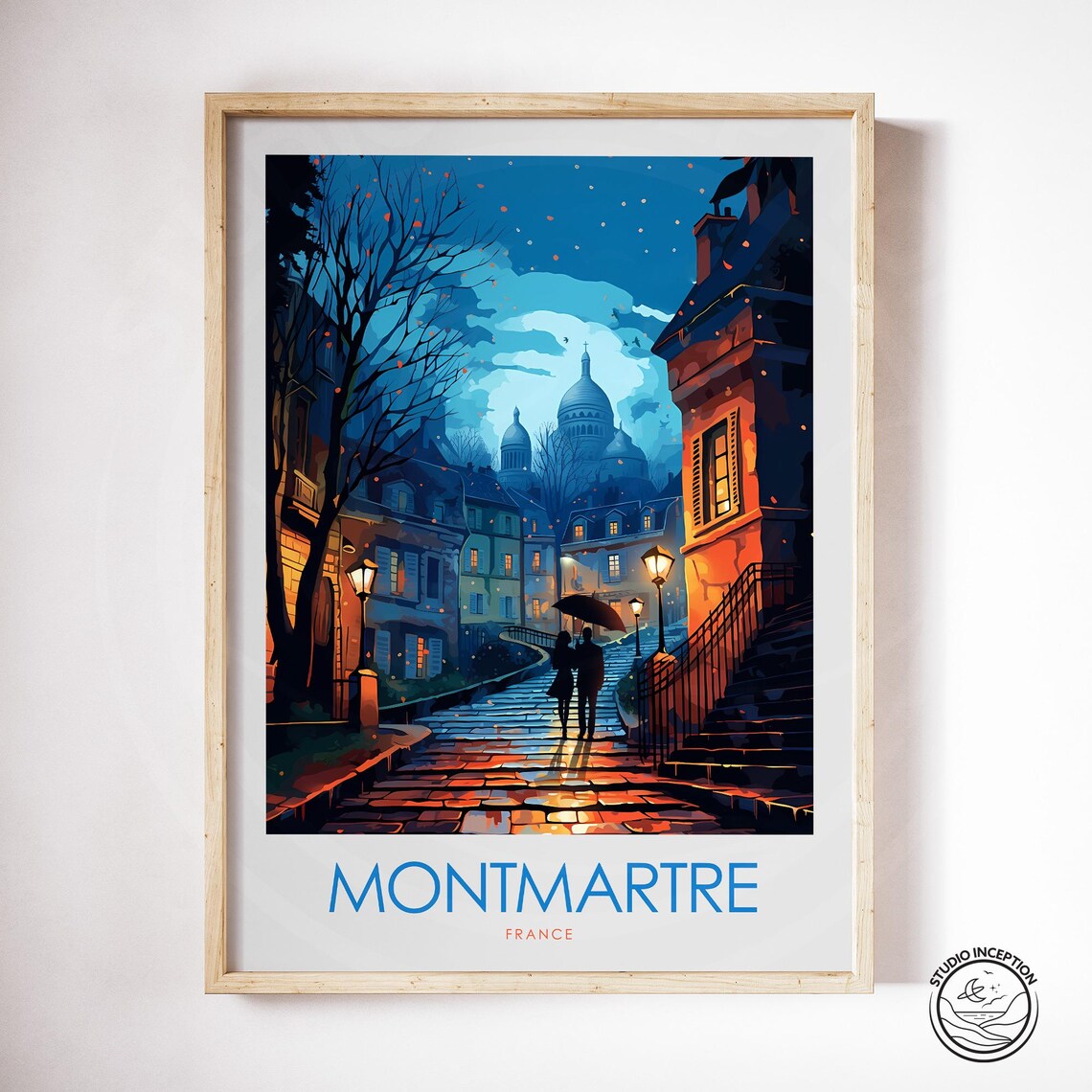 Montmartre Travel Poster, Paris Wall Art Print - Image 4