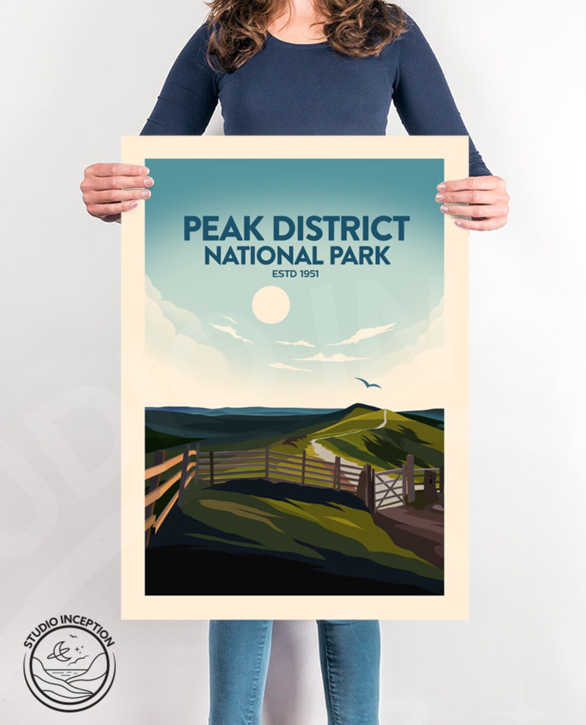 Peak District National Park Travel Poster Print - Image 3