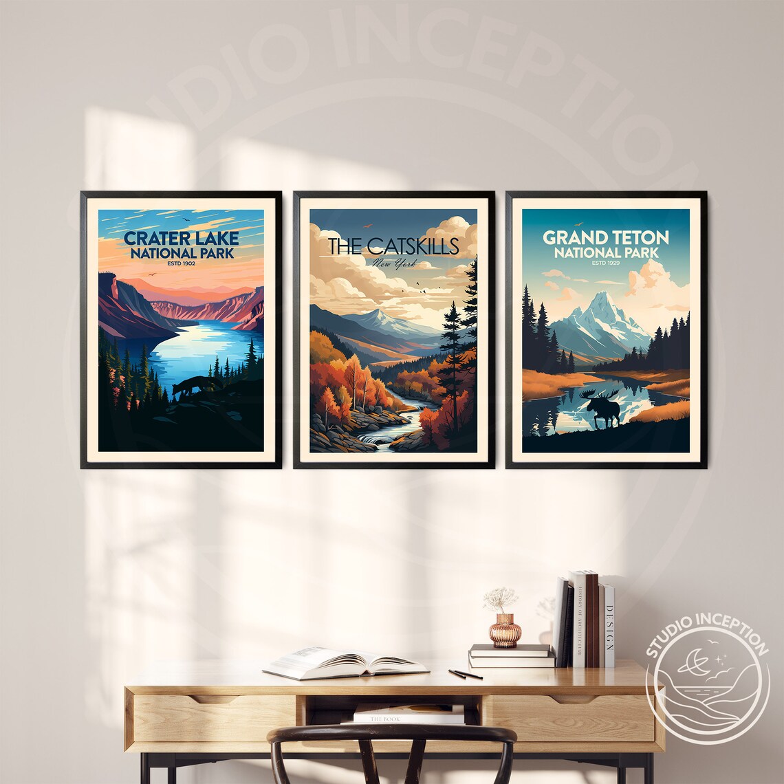 The Catskills Traditional Travel Poster, New York - Image 2