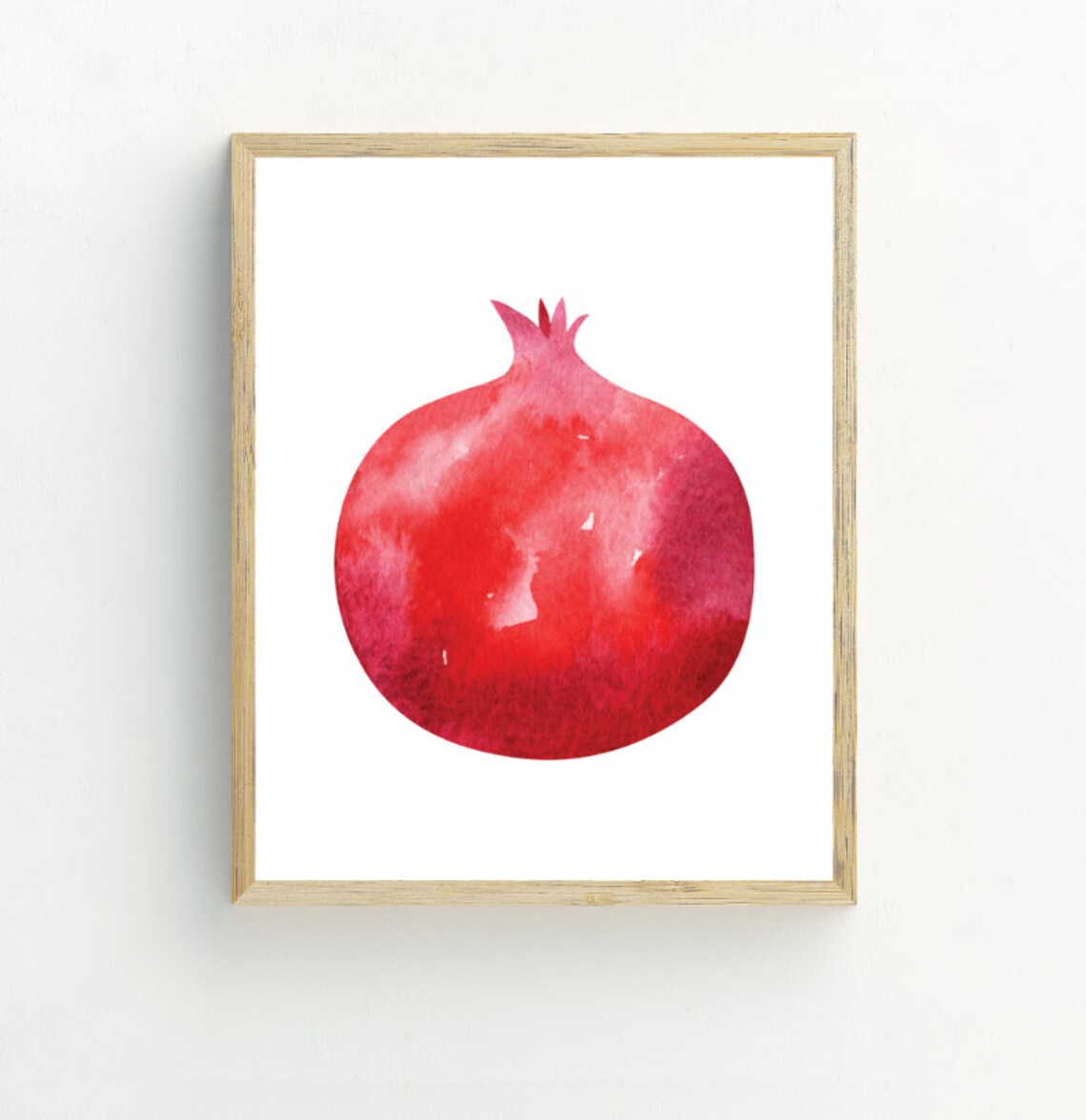 Pomegranate Print Kitchen Wall Art Fruit Wall Decor Pomegranate Minimalist Wall Art 5x7 8x10 11x14 - Image 2